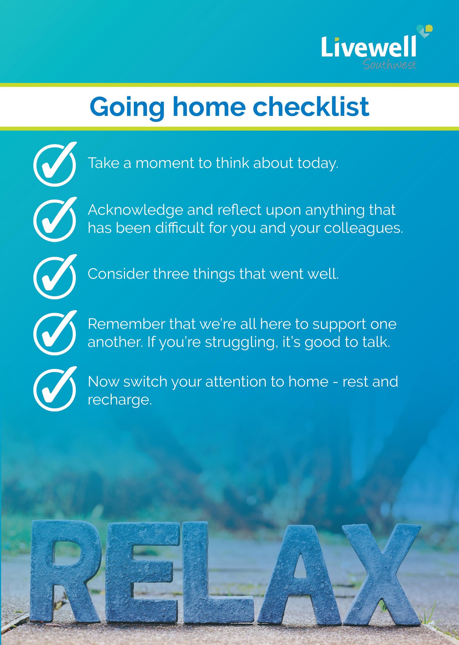 Going Home Checklist