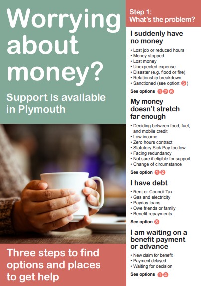 Worrying about Money? Support is available in Plymouth